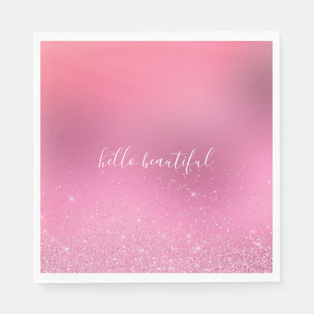Pink Glitz Napkin (Front)