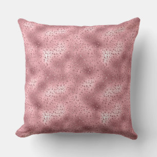 Pink Glitzy Cheetah Print Cushion