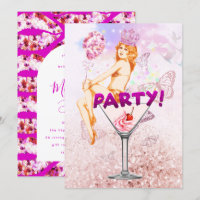 Pink Glitzy Glamourous Bridal Shower Party