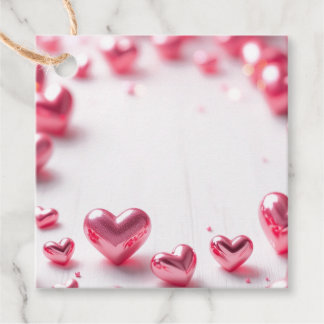 Pink Glossy  Favour Tags