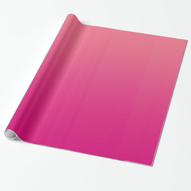 Pink Glossy Wrapping Paper (Unrolled)