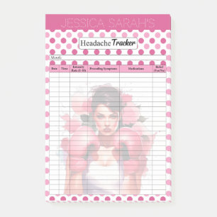 Pink Gloves Breast Cancer_ Headache Tracker Post-it Notes