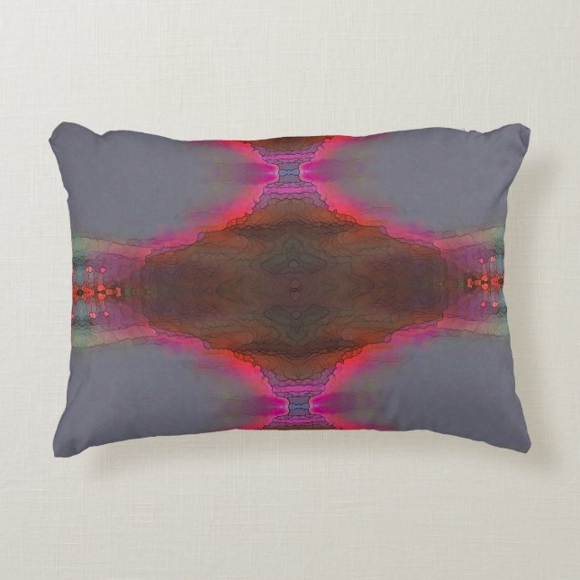 Pink glow 1 decorative cushion (Front)