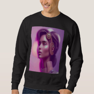 Pink Glow Woman Look Purple Outfit Inspo Orange Vi Sweatshirt