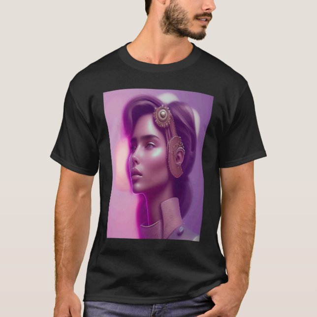 Pink Glow Woman Look Purple Outfit Inspo Orange Vi T-Shirt (Front)