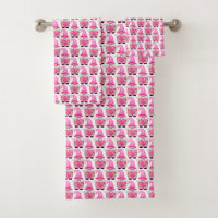 Pink Gnomes Hearts Woodland Scandinavian Cute