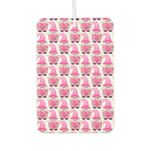 Pink Gnomes Hearts Woodland Scandinavian Cute Car Air Freshener