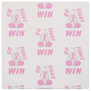 Pink Go Fight Win Megaphone Fabric