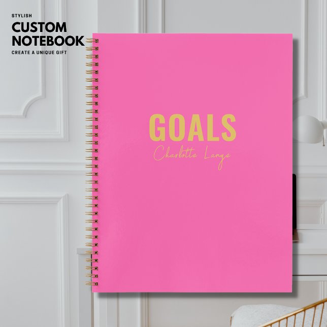 Pink Goals Personalised Notebook To Do List (Creator Uploaded)
