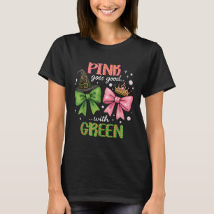 Pink Goes Good With Green Halloween Witch Pink& T-Shirt