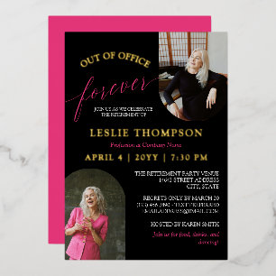 Pink Gold 2 Photos Out of Office Retirement Party