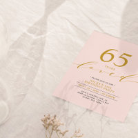 Pink & Gold | 65 Years Loved 65th Birthday Party