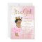 Pink Gold African American Princess Baby Shower