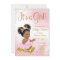 Pink Gold African American Princess Baby Shower