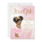 Pink Gold African American Princess Baby Shower