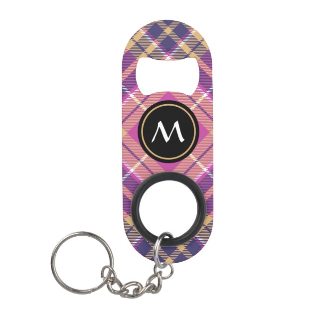 Pink, Gold and Blue Tartan (Front)