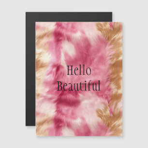 Pink Gold Animal Fur