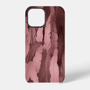 Pink Gold Banana Leaves: Luxury iPhone 12 Case