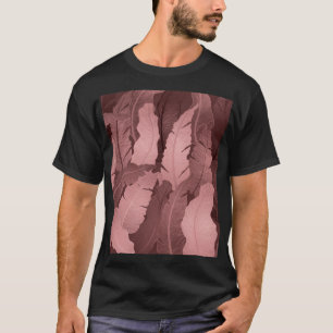 Pink Gold Banana Leaves: Luxury T-Shirt