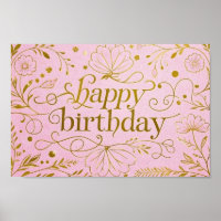Pink Gold birthday luxurious elegant extravagant 