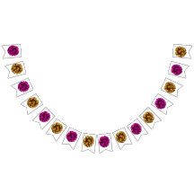 Pink & Gold Bow Party Banner
