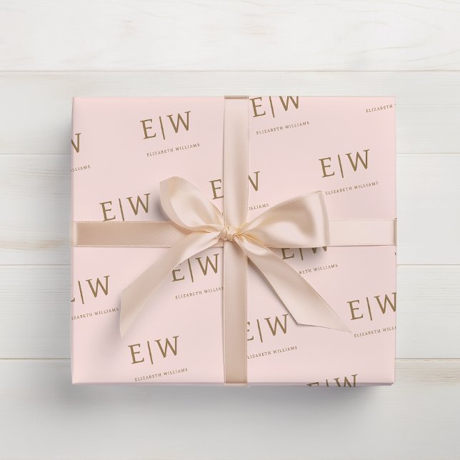 Pink Gold Branded Business Company Packaging Wrapping Paper (Creator Uploaded)