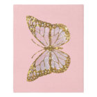 Pink gold butterfly