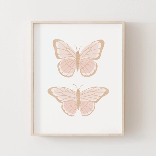 Pink Gold Butterfly Girls Room Decor (Creator Uploaded)