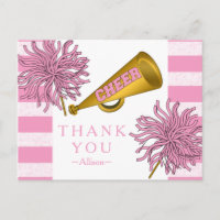 Pink | Gold Cheer Cheerleader Girl Birthday Party