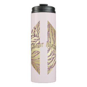 Pink & Gold Cheer Mum  Thermal Tumbler