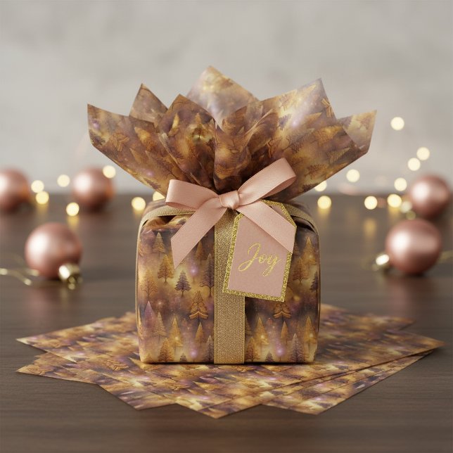 Pink Gold Christmas Pattern#19 ID1009 Tissue Paper (Creator Uploaded)