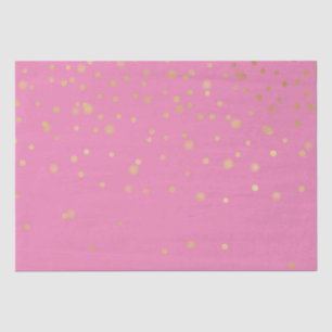 Pink Gold Confetti Tissue Paper