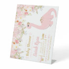 Pink & Gold Dinosaur Floral Girl Baby Shower