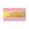 Pink & Gold Faux Foil Chevron Business Card