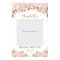 Pink Gold Floral Bridal Shower Photo Booth Prop