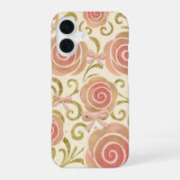 Pink & Gold Floral with Bows Princess Roses