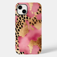 Pink Gold Glam Leopard