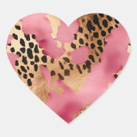 Pink Gold Glam Leopard