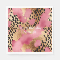 Pink Gold Glam Leopard