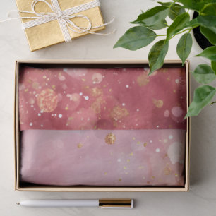 Pink & Gold Glitter Tissue Paper