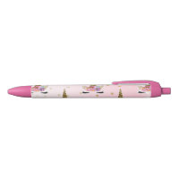 Pink & Gold Glitter Unicorn Floral Horn Girls