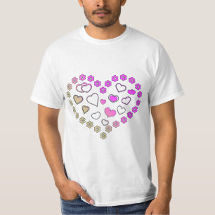Pink & Gold Gradient Clip Art T-Shirt