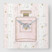 Pink & Gold Hearts Paris Parfum Chic Fashion