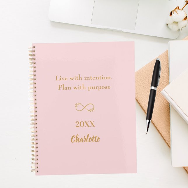 Pink gold inspirational quote 2026 planner (Creator Uploaded)