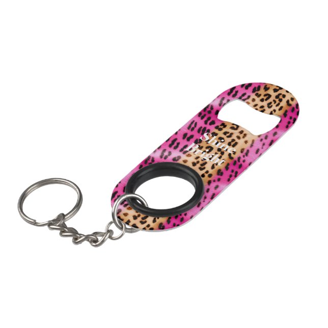 Pink Gold Leopard Print (Front Angled)