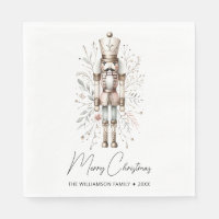 Pink & Gold Merry Christmas Nutcracker 