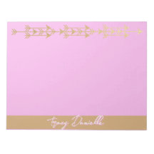 Pink & Gold Minimalist Personalised