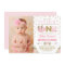 Pink Gold Pumpkin 1st Birthday Invite Autumn Fall