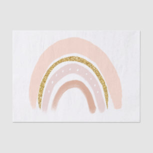 Pink & Gold Rainbow Elegant Boho Tissue Paper