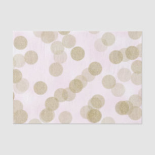 Pink & Gold Shimmer Glitter Dots Tissue Paper